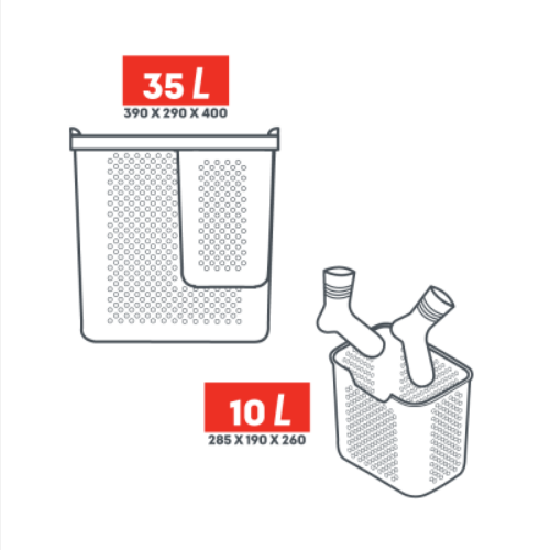 Кошик 35л з органайзером зелений Simple Алеана Житомир - изображение 3
