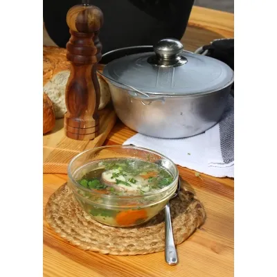 Котел туристический Brizoll алюмінієвий з дужкою та кришкою 2 л (12-002-1) Винница