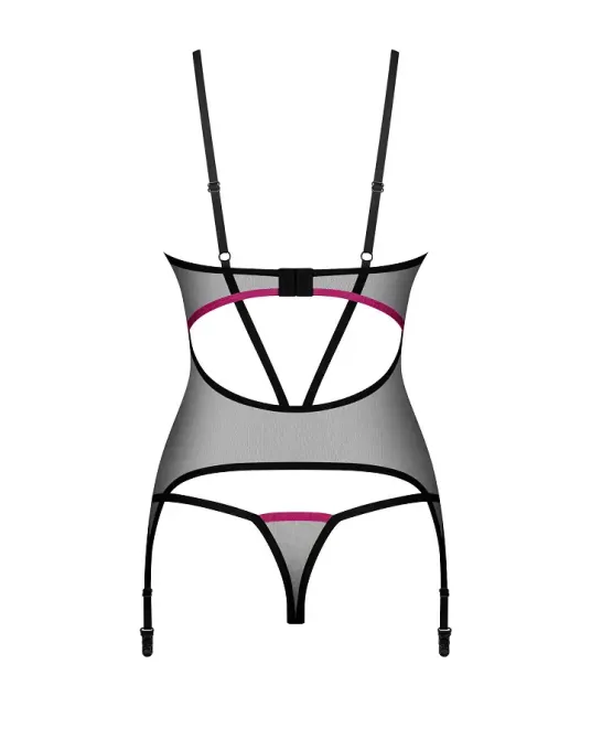 Корсет Obsessive Novenes corset & thong XS/S Львів - фото 5