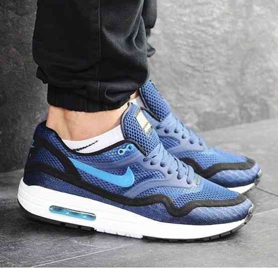 Мужские Кроссовки Nike Air Max 90 Синие Найк Тканевые  (размеры: 41,42,43,44,45) Видео Обзор Днепр