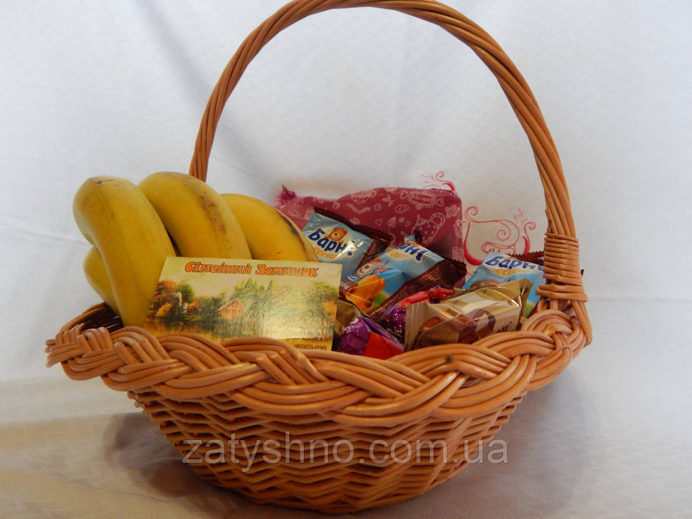 Фруктовий подарунковий кошик Київ - фото 10