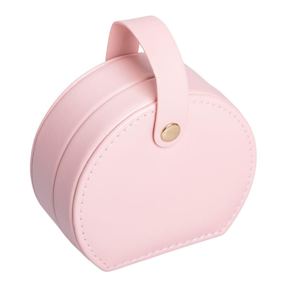 Шкатулка для прикрас з еко-шкіри 10×9 см Київ - фото 4