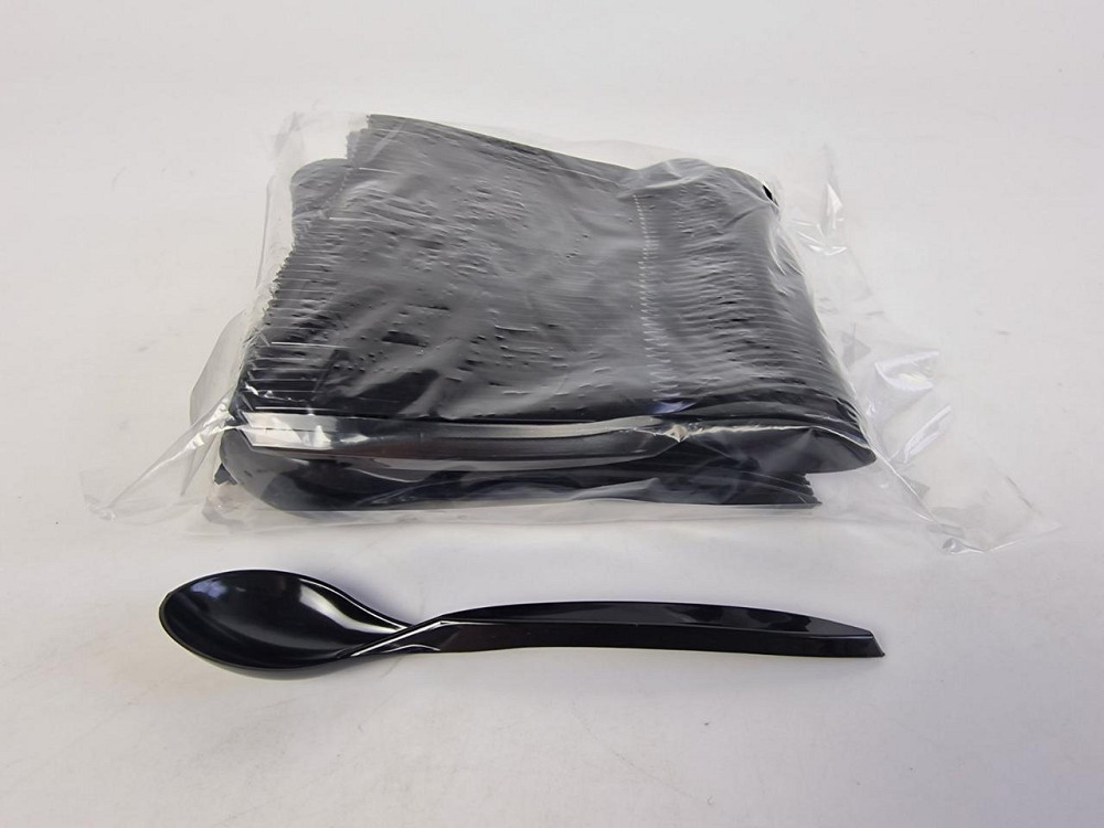 Чайна Ложечка 140мм.чорна Преміум (100 шт) Харків - фото 1