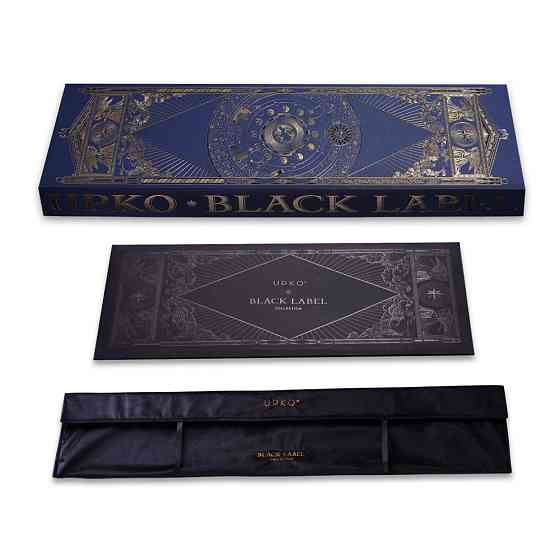 Стек из итальянской кожи UPKO Black Label Collection, позолота и чешский цирконий, ручная работа Sex Aura Киев