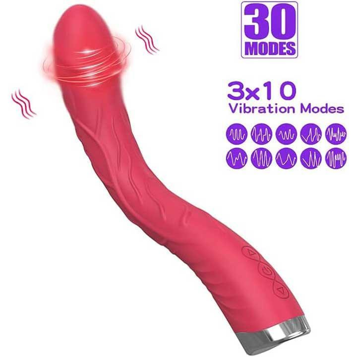 Вигнутий вібратор для стимуляції точки G 30 режимів Вінниця - фото 6