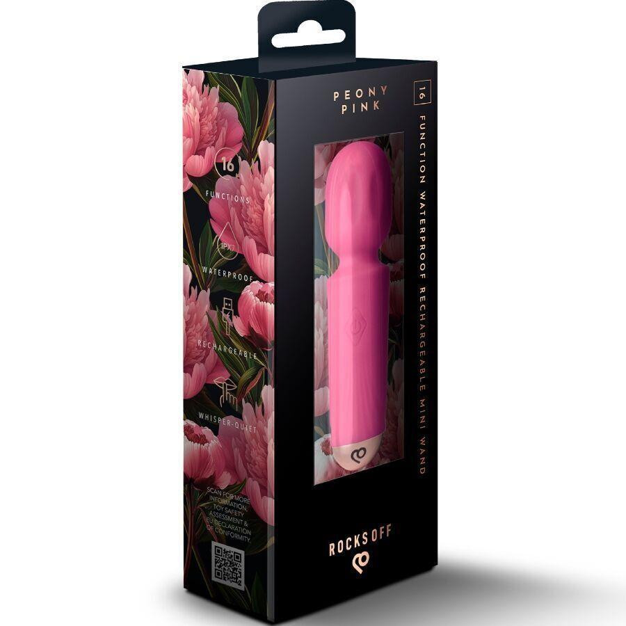 Вибромассажер Rocks Off Mini Wand Peony Pink, 16 режимов Sex Aura Киев - изображение 6