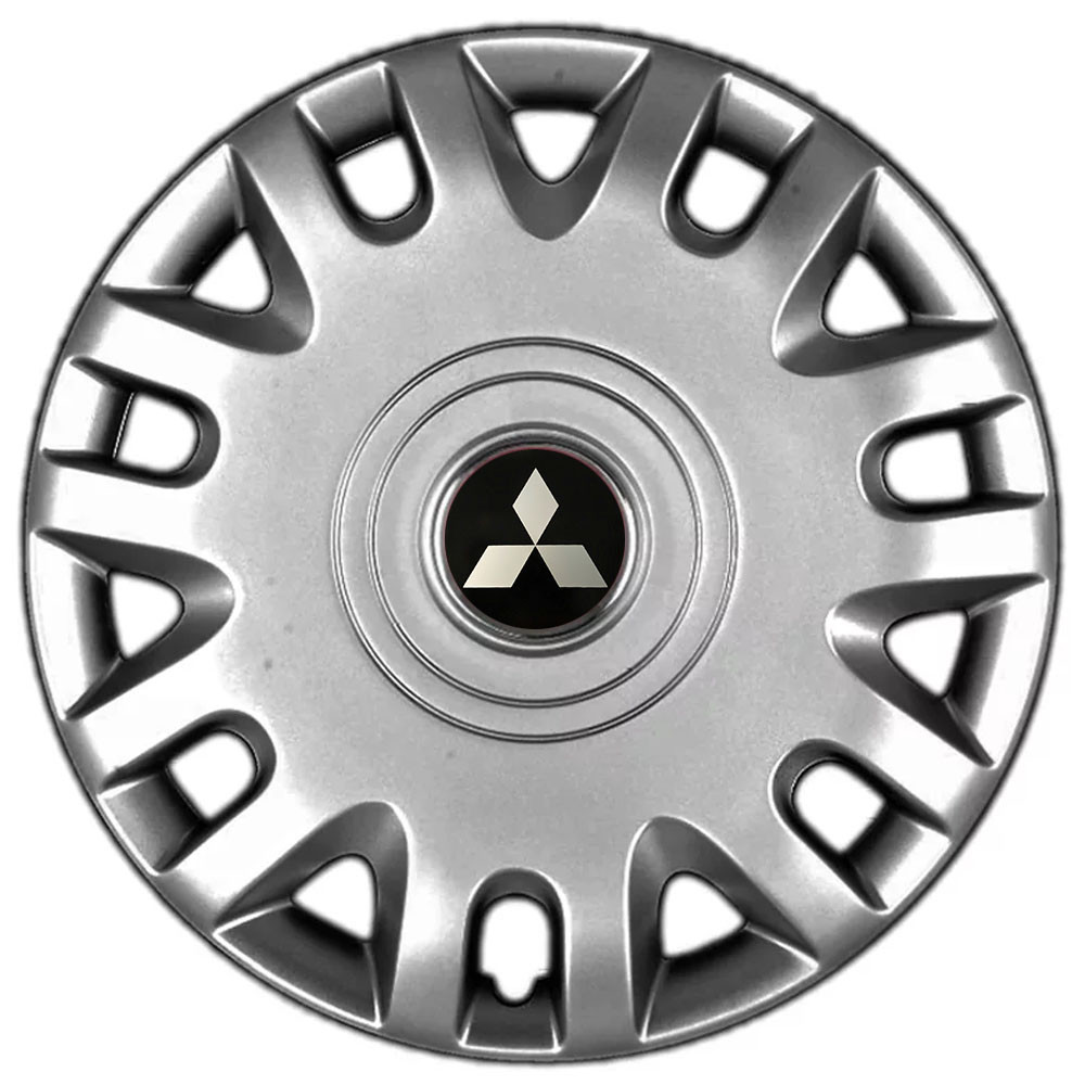 Автомобильные модельные колпаки R15 Mitsubishi 333 4шт, SJS, серебряные Киев - изображение 1