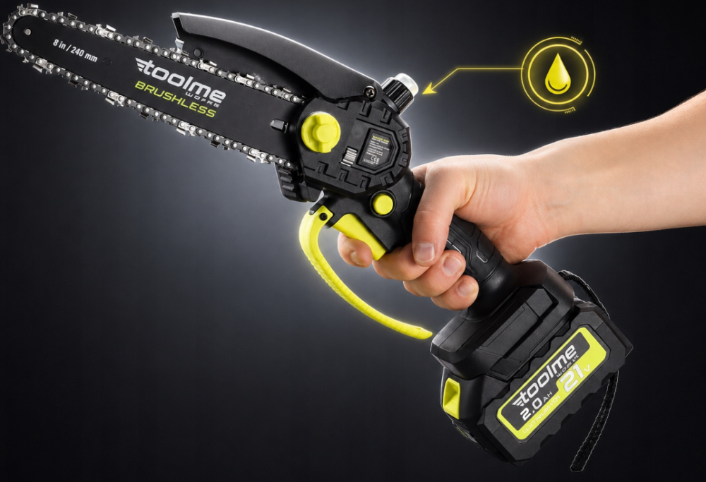 Акумуляторна пила ланцюгова Toolme BRUSCHLESS 900Вт (Польща) Київ - фото 4
