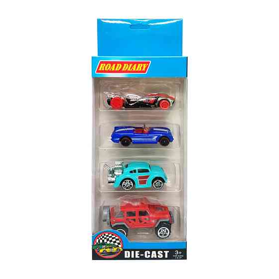 Набор машин металлических в коробке 4 шт, 698-04S-1-3 698-04S-1 Винница