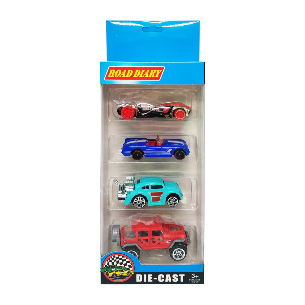 Набор машин металлических в коробке 4 шт, 698-04S-1-3 698-04S-1 Винница - изображение 1