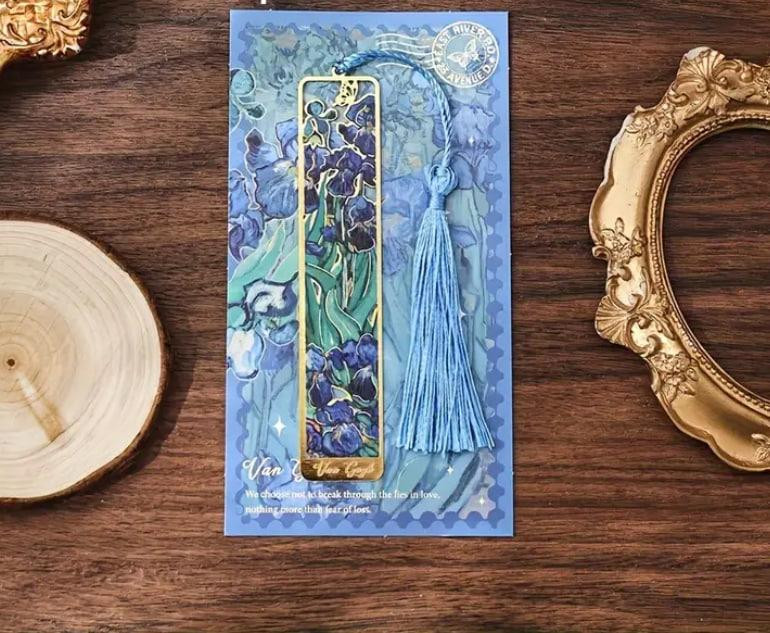 Винтажная Закладка из металла с рисунком Восточных цветов. Оригинальная закладка для книг. Киев - изображение 1