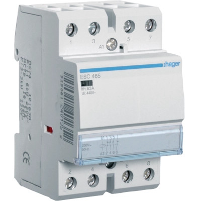 Автоматический выключатель Hager 63 A 230V 2NO+2NC 3P (B) (ESC465) Винница - изображение 1