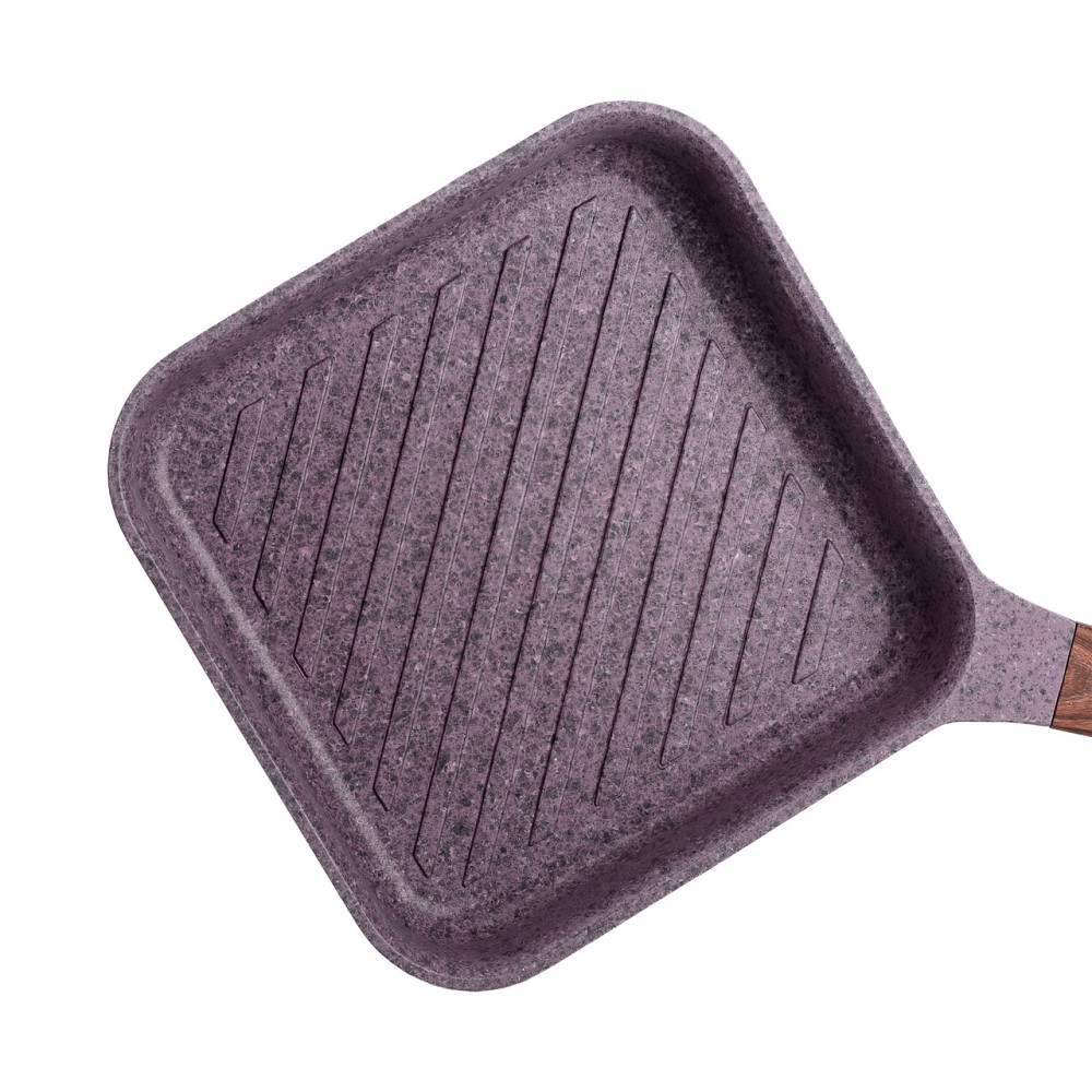 MGC Сковорода-гриль алюмінієва, квадратна, 2,5 літри, з антипригарним покриттям, 24 см, MGC Pur Коломыя - изображение 2