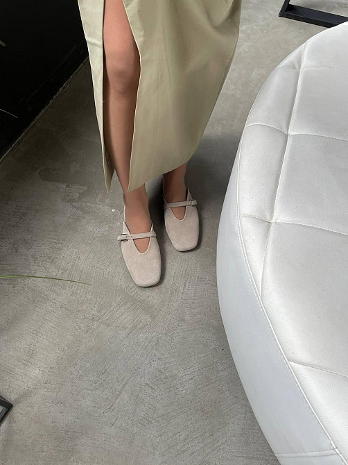 Olli Шльопанці жіночі літні із закритим носком, натуральна замша кавові OLLI Л-4-0072 р. 36-40 Коломия - фото 5