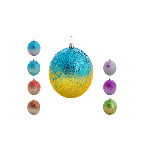 Ялинкова куля омбре луска d15см КС Житомир - изображение 1