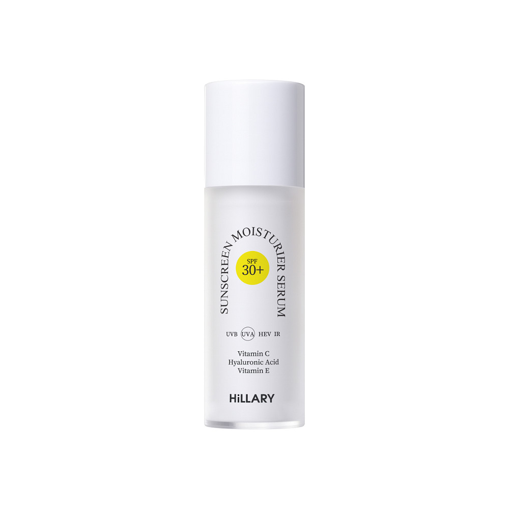 Солнцезащитная увлажняющая сыворотка с витамином С SPF30 Sunscreen moisturier serum Vitamin C SPF30 Hillary 30 мл Киев - изображение 2