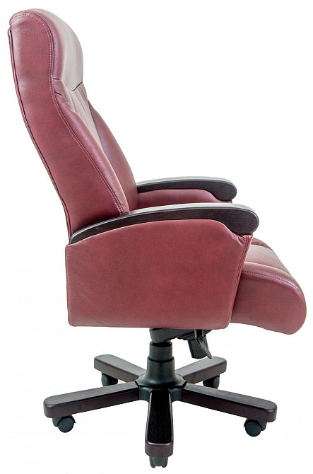 Офісне Крісло Керівника Richman Boss Titan Bordo Wood М3 MultiBlock Бордовий Київ - фото 3