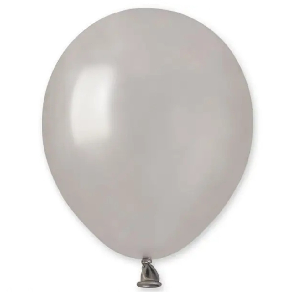 Кульки латексні сріблястий металік 10' 25 см Київ - фото 1