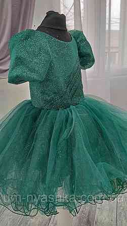 Ошатне зеленое плаття на дівчинку на 2-4 роки Костюм Ялинка, Зелене плаття Ялинка Кривий Ріг