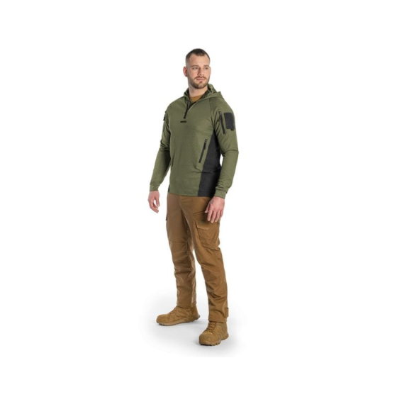 Кофта тактична Helikon-Tex RANGE HOODIE - TopCool, оливковий, розмір XXL Киев