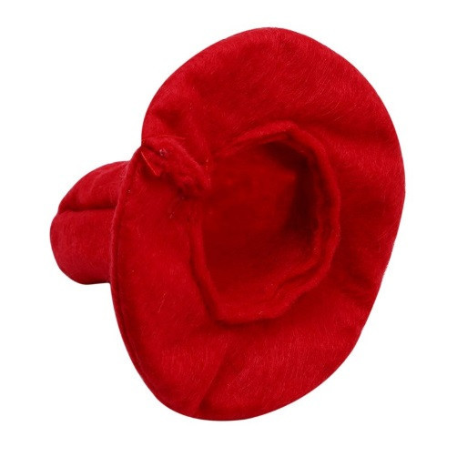 Новорічний одяг на пляшку 85 на 60 мм червоний Київ - фото 3