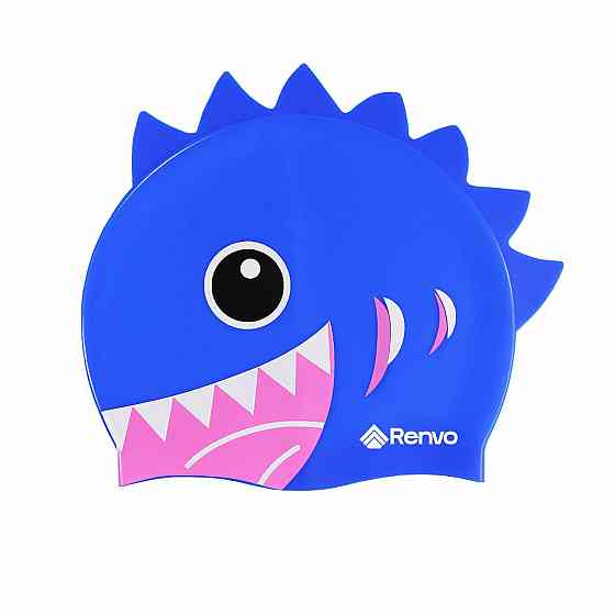 Дитяча Шапочка для плавання Renvo Sentani JR Синій Рожевий OSFM (1SC300-04) Київ