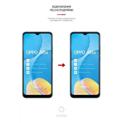 Пленка защитная Armorstandart OPPO A15s (ARM61106) Винница - изображение 3