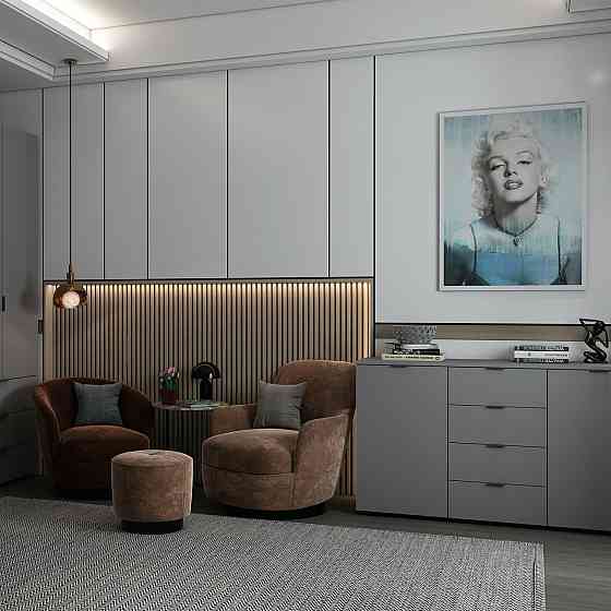 Комод в спальню Doros Рон 5 140х38х81 см Графит (DRS-011301) Львов