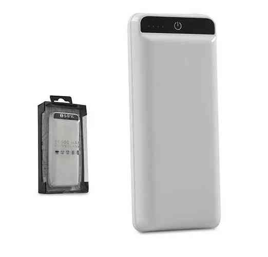 Универсальная зарядная батарея S-link IP-G21 20000Mah Power Bank c фонариком (Белый) Винница