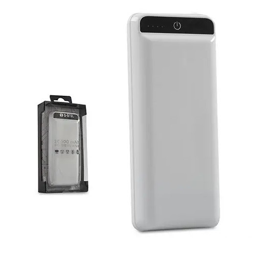 Універсальна зарядна батарея S-link IP-G21 20000Mah Power Bank з ліхтариком (Білий) Вінниця - фото 1