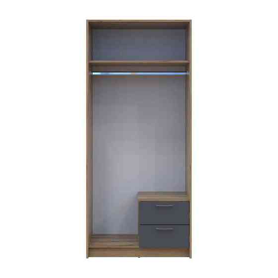 Шкаф для одежды Doros Ронди с зеркалом Дуб Артизан/Графит 2ДСП 82х52х195 DRS-011669 (80737806) Львов