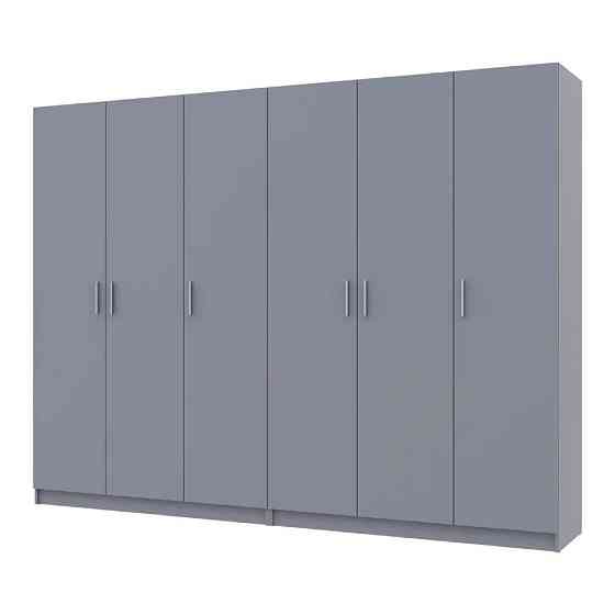 Шкаф для одежды Doros Промо Серый 3+3 ДСП 270х48х204 DRS-011629 (80737768) Днепр