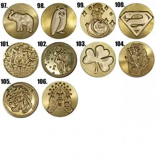 Сургучное клише с ручкой 30мм, 128 дизайнов Киев - изображение 3