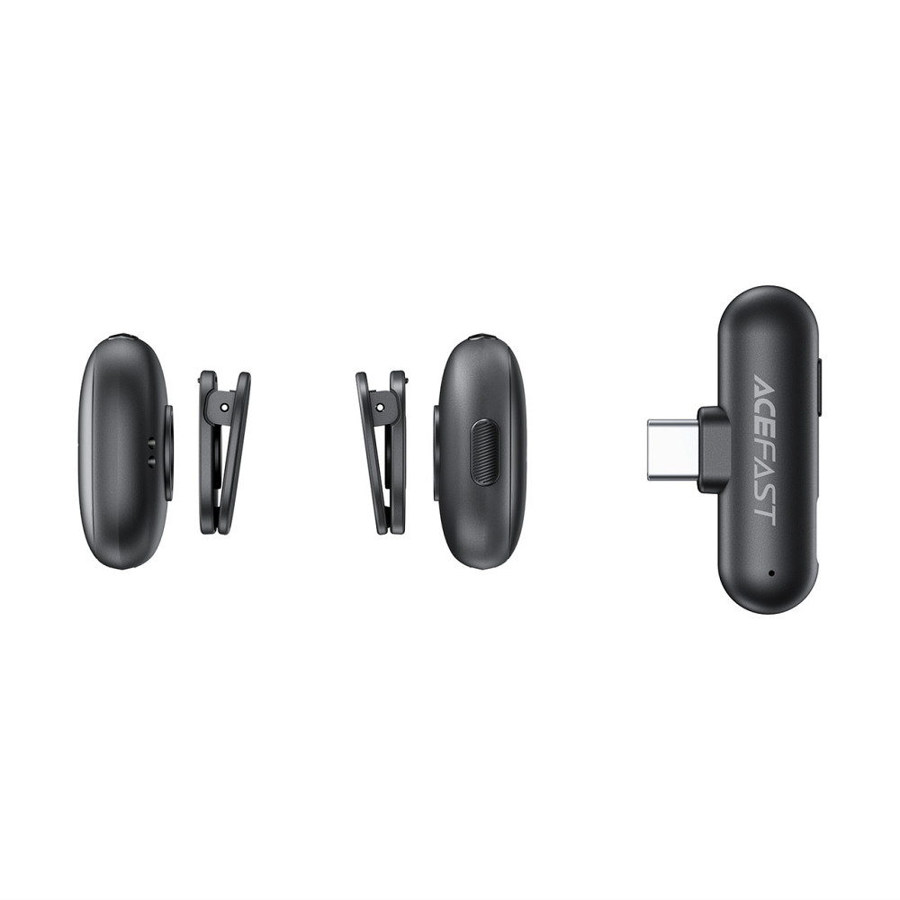Беспроводная микрофонная система ACEFAST R1 dual-mic (Type-C) Black Одесса - изображение 7