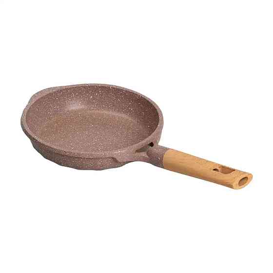 Алюминиевая сковорода объемом 1 литр с мраморным антипригарным покрытием Ø 20 см, толстое дно MGC кофейный HP-4-416CO Киев