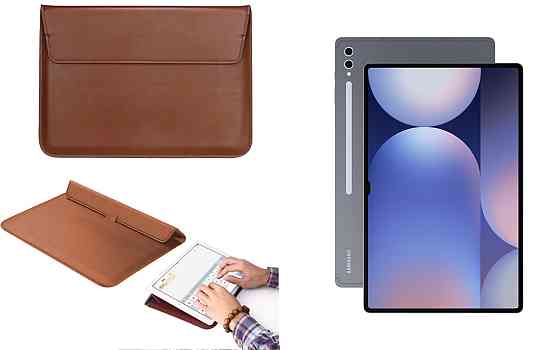 Чохол-конверт VitoCase для Samsung Galaxy Tab S10+, S10 Ultra 5G, з функцією підставки для планшета Коричневий Київ