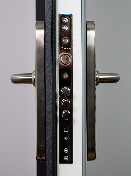 Умный дверной биометрический замок SEVEN LOCK SL-7768BF silver Киев - изображение 6
