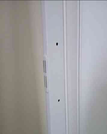 Ширма-гармошка міжкімнатна No15 Білий 820х2030х0,6 мм розсувна пластикова глуха Дніпро