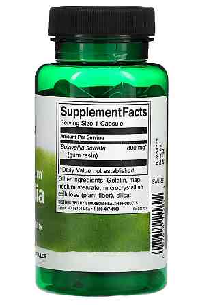 Босвеллия (Full Spectrum Boswellia), Swanson, 800 мг 60 капсул Киев