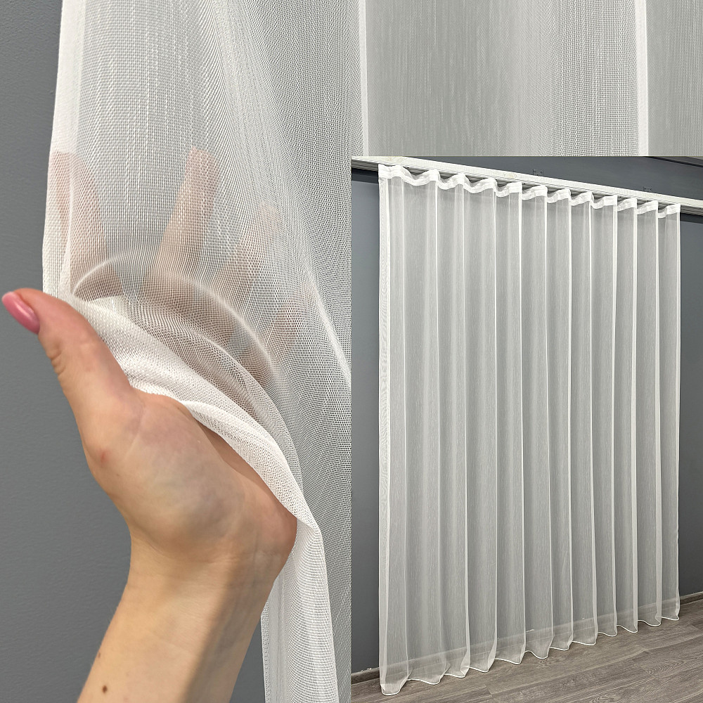 Тюль VR-Textil 1521т Бамбук Молочний 600х250 см (42-0808) Київ - фото 1