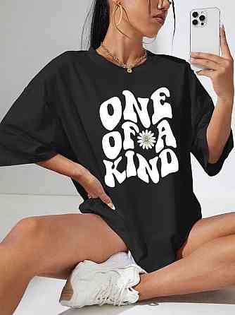 Футболка жіноча з принтом  48 Чорний 2664087657 Дніпро