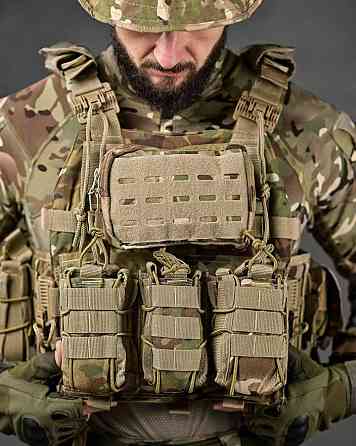 Плитоноска мультикам 4 стрічки скидання Single Sword РН3873 Київ
