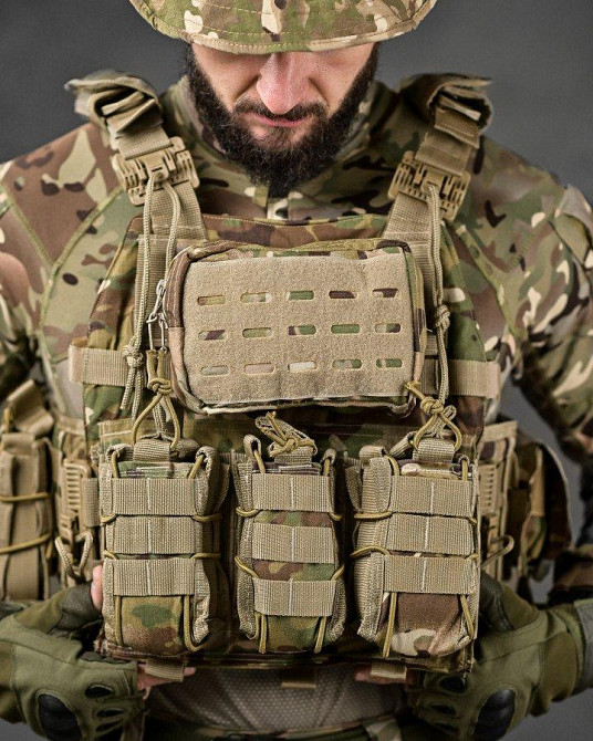 Плитоноска мультикам 4точки сброса Single Sword РН3873 Одесса - изображение 4