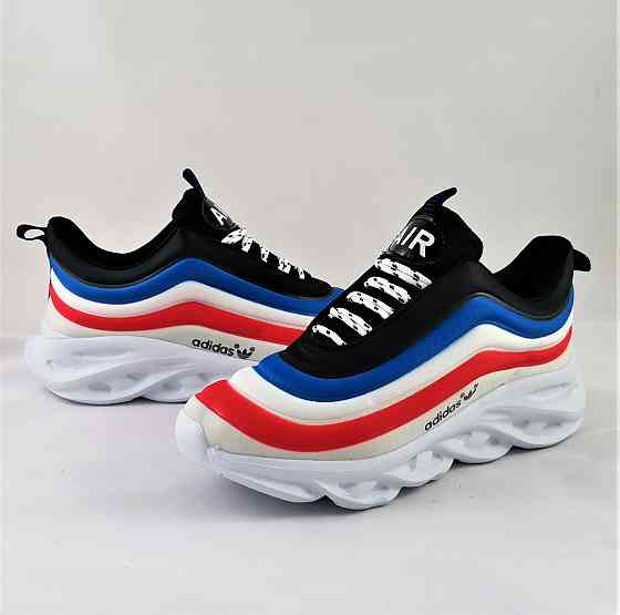 Кросівки Adidas Air Boost Білі Чоловічі Адідас Розмальовка Франція (розміри: 42,43,44) Відео Огляд Дніпро