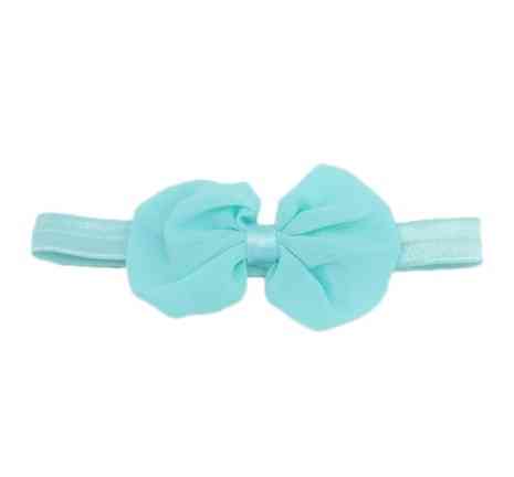 Дитяча пов'язка з шифоновою бантом one size блакитний Київ