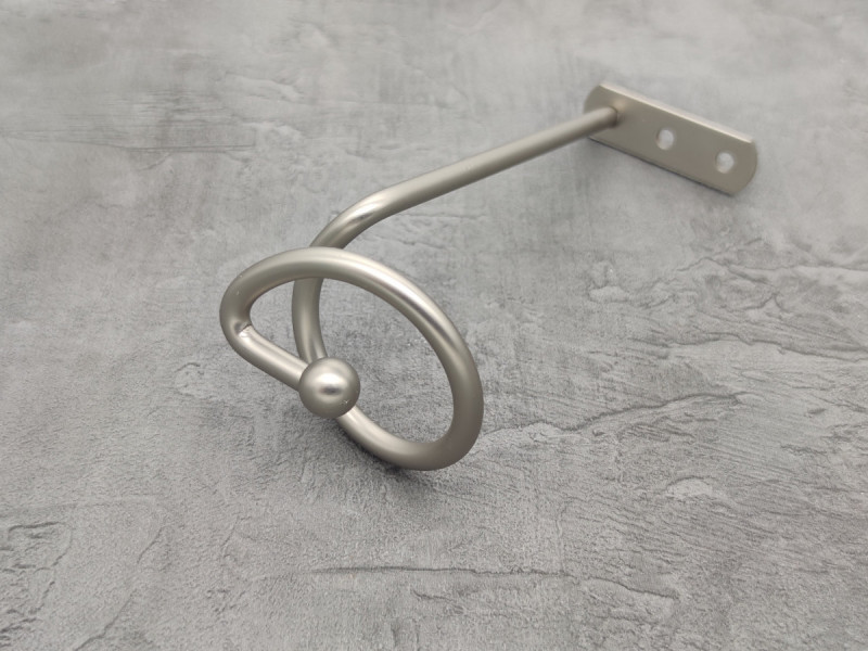 Комплект підхватів для штор Orvit Спіраль 140 Х 60 мм Сатин пара-2шт. (00-00020806) Львов - изображение 1