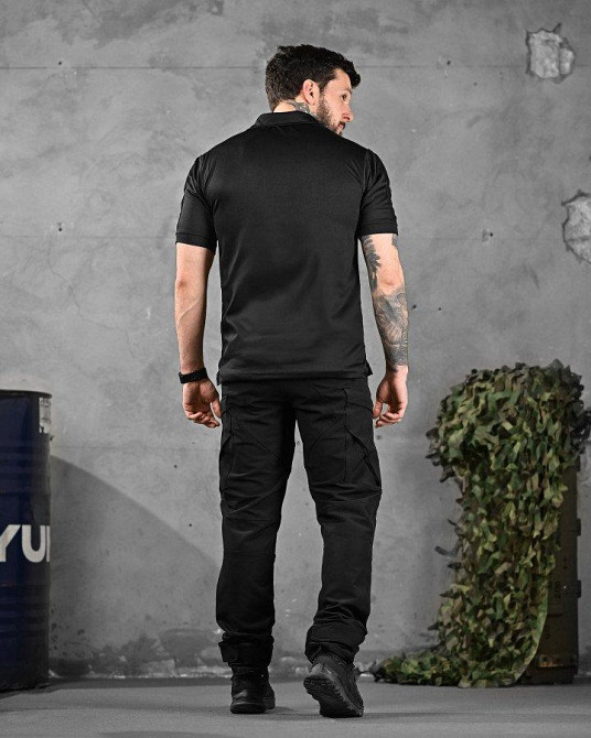 Летний тактический костюм soldier черный полиция ДЛ6404 Одесса - изображение 3