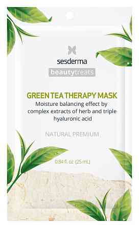 Сесдерма Beauty Treats Маска зволожувальна з екстрактом зеленого чаю SesDerma Beauty Treats Green Tea Therapy Mask 25 мл Дніпро