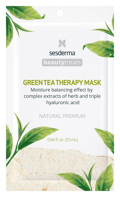 Сесдерма Beauty Treats Маска зволожувальна з екстрактом зеленого чаю SesDerma Beauty Treats Green Tea Therapy Mask 25 мл Дніпро - фото 1
