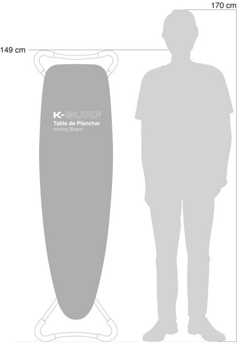 Дошка для прасування Rolser K-Surf Black Tube Plata (K07002-1029) Київ - фото 9